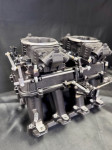 Universal Linkage Kit Dual Carbs or Holley Stealth 4150 or 4500 Sidesaddle  Holley Hi Ram Intakes
